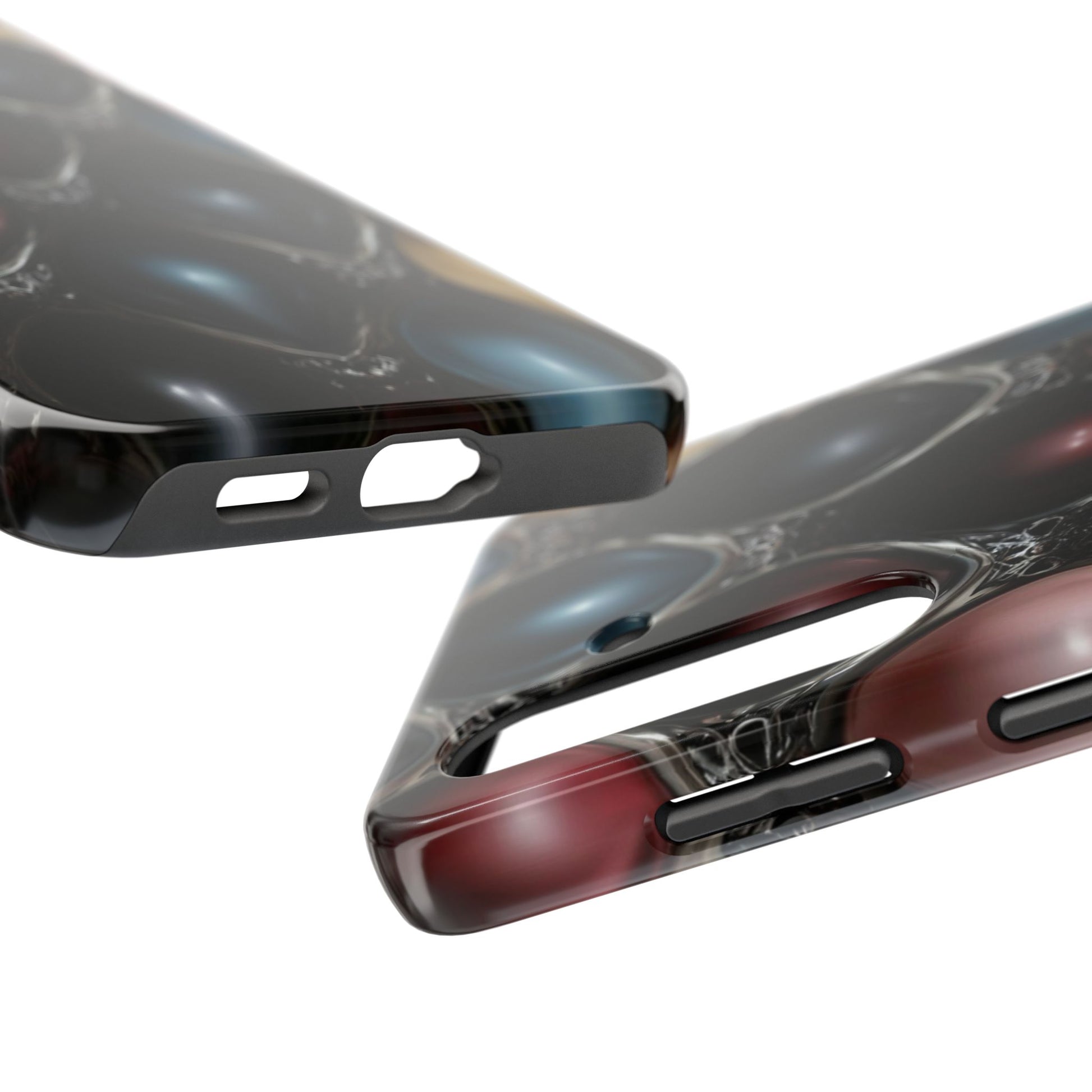 The phone case provides full protection while displaying a visually striking, alien-inspired centerpiece.