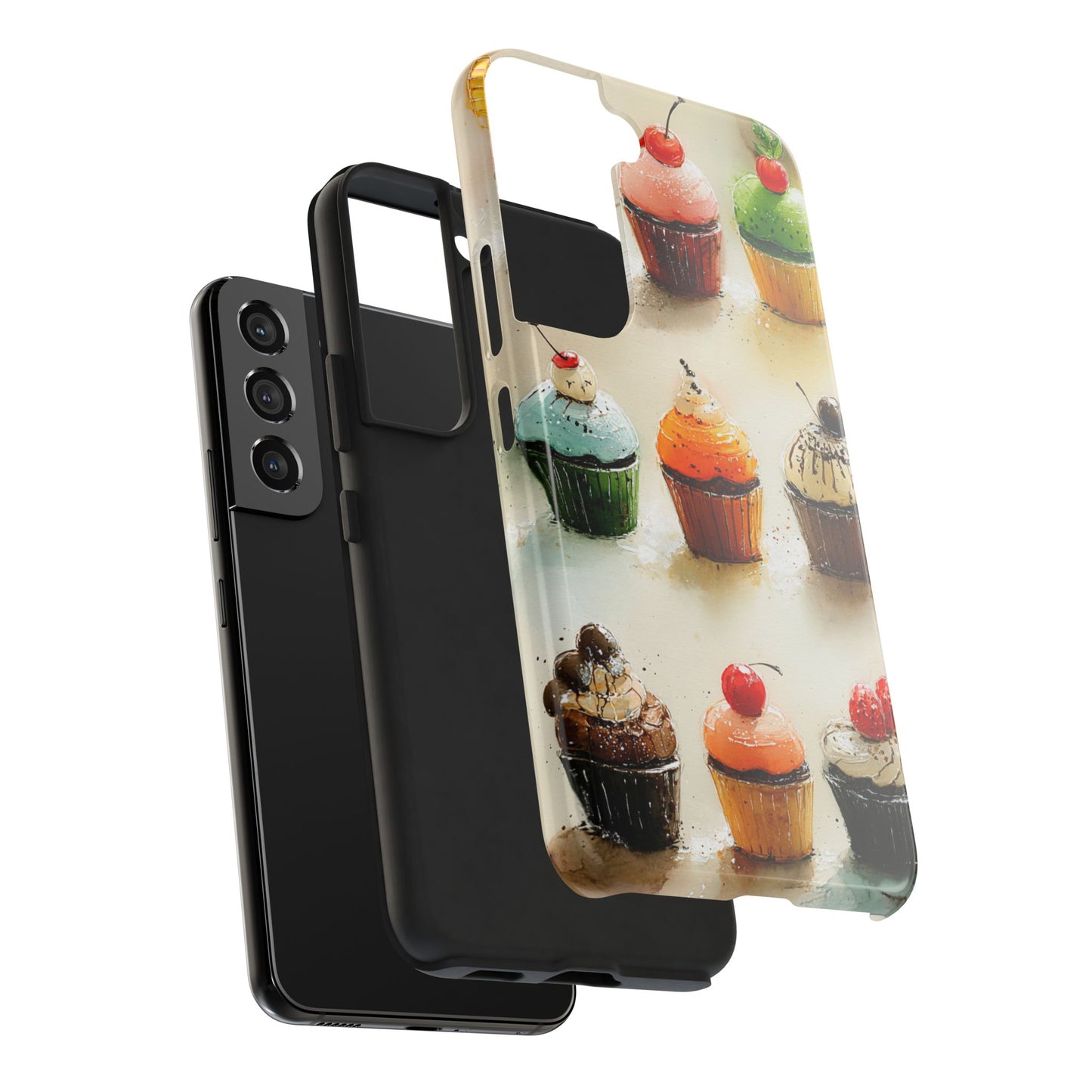 Cute cupcake phone case with cozy café vibes