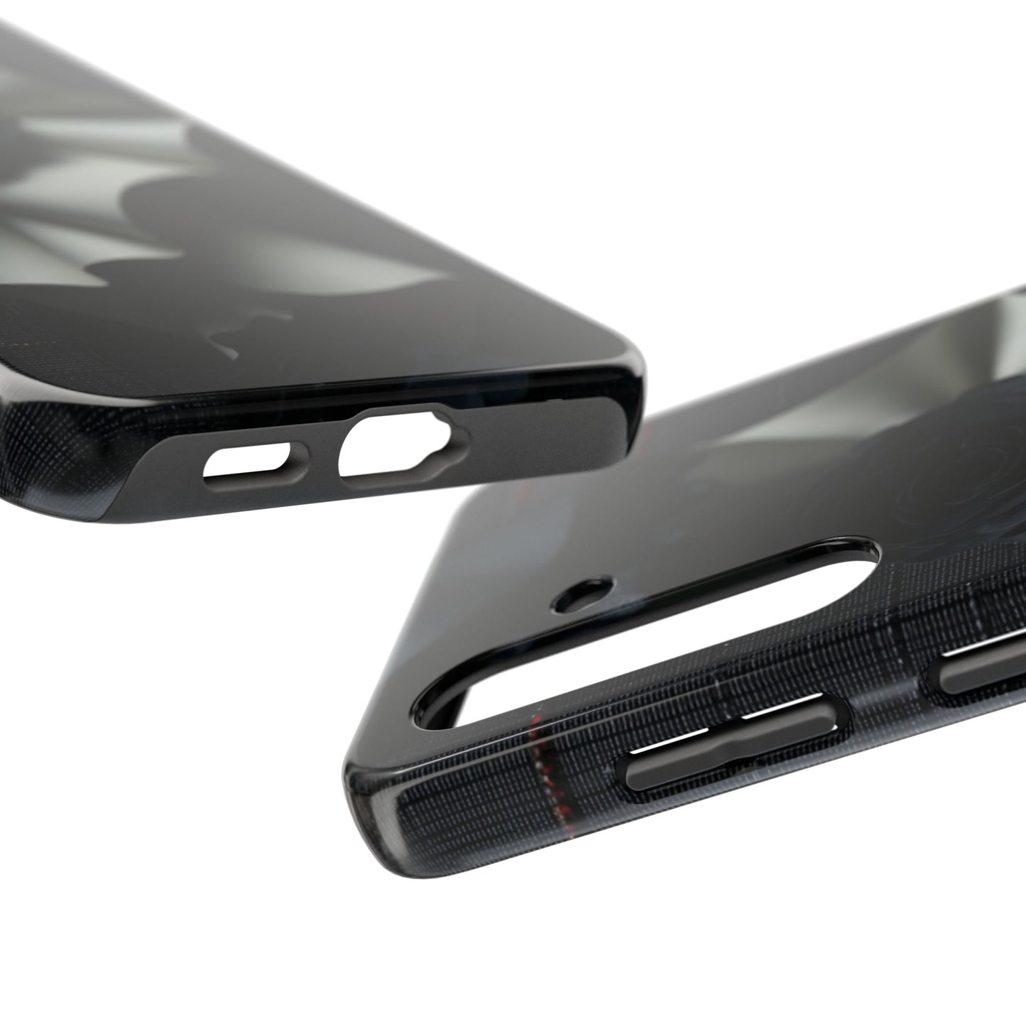 The tough case is built for protection while showcasing an artistic, moody design.