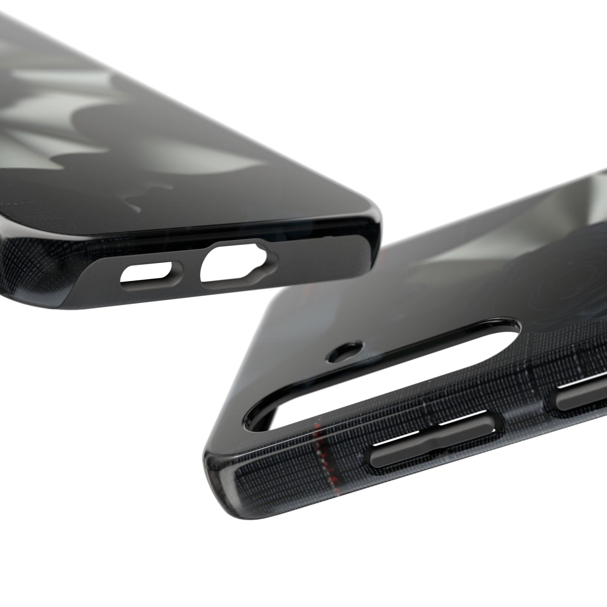 The tough case is built for protection while showcasing an artistic, moody design.