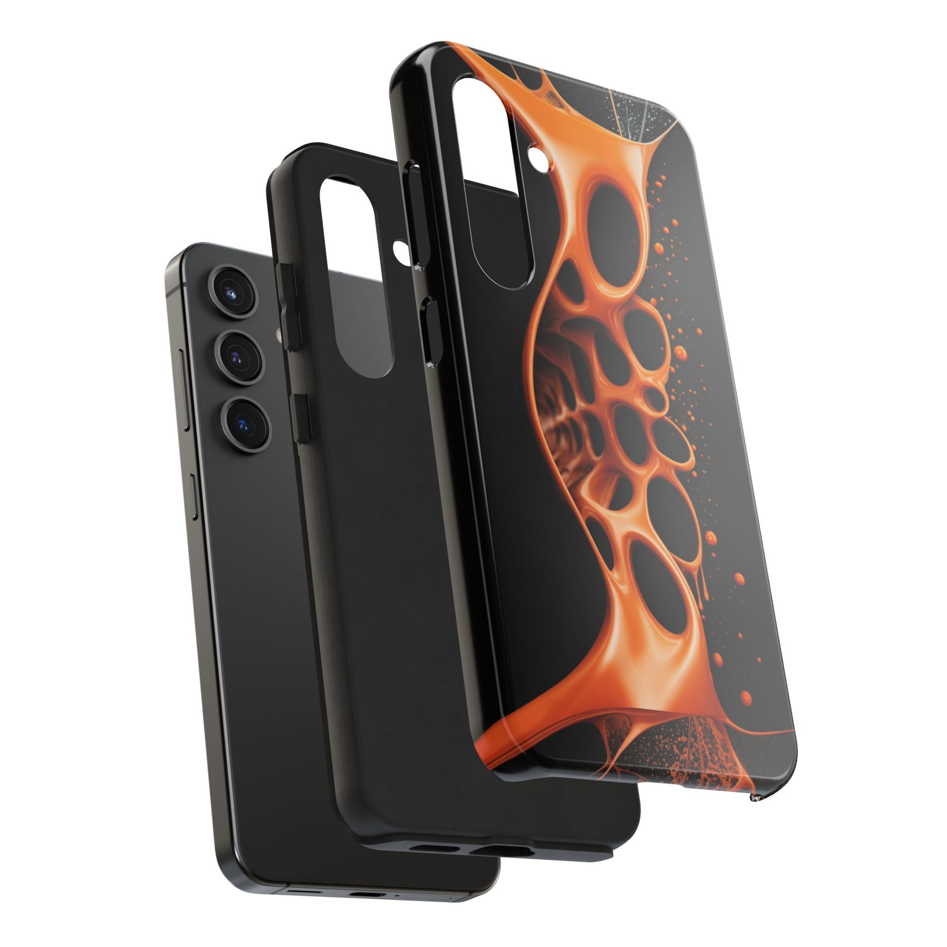 Shockproof case with molten bloom design