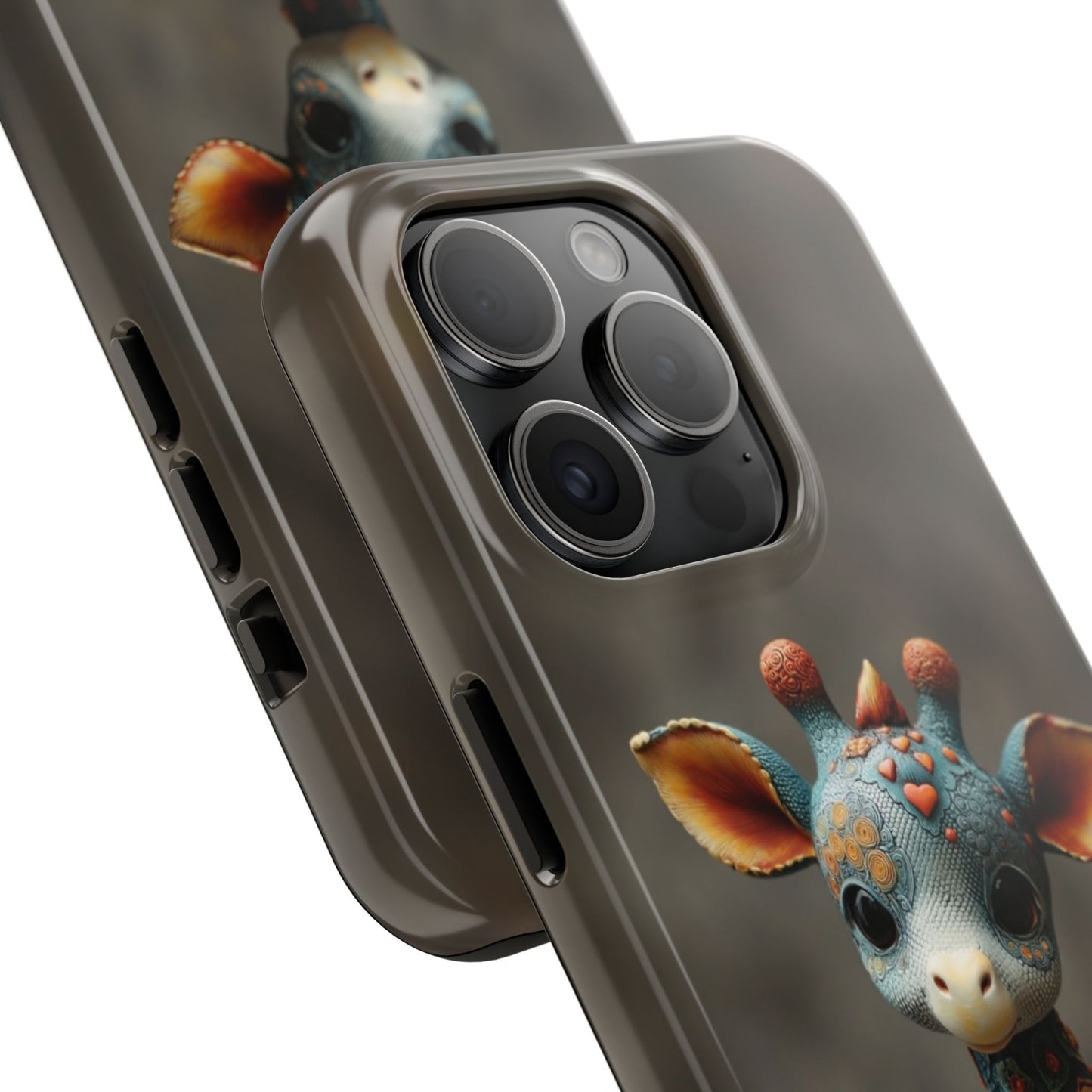 Play-Doh Giraffe – Tough Phone Case with Whimsical 3D Animal Design - Artistic Vision