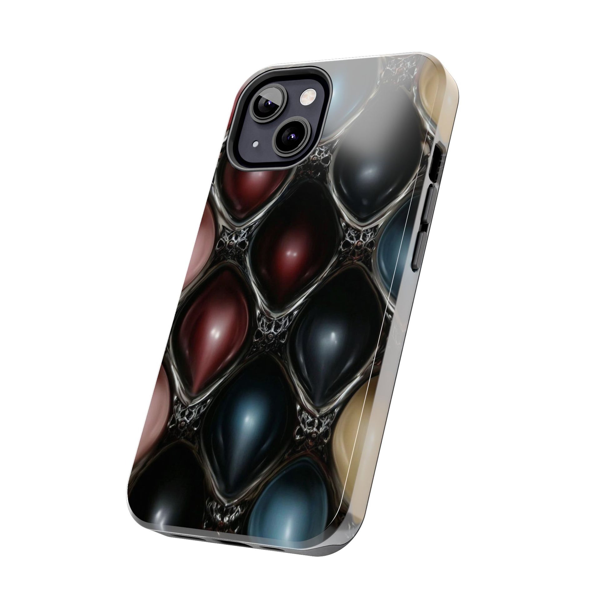 This design evokes a sense of mystery and technology, perfect for sci-fi fans or digital art lovers.