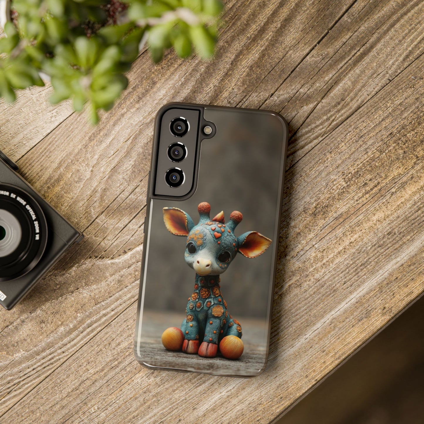 Play-Doh Giraffe – Tough Phone Case with Whimsical 3D Animal Design - Artistic Vision