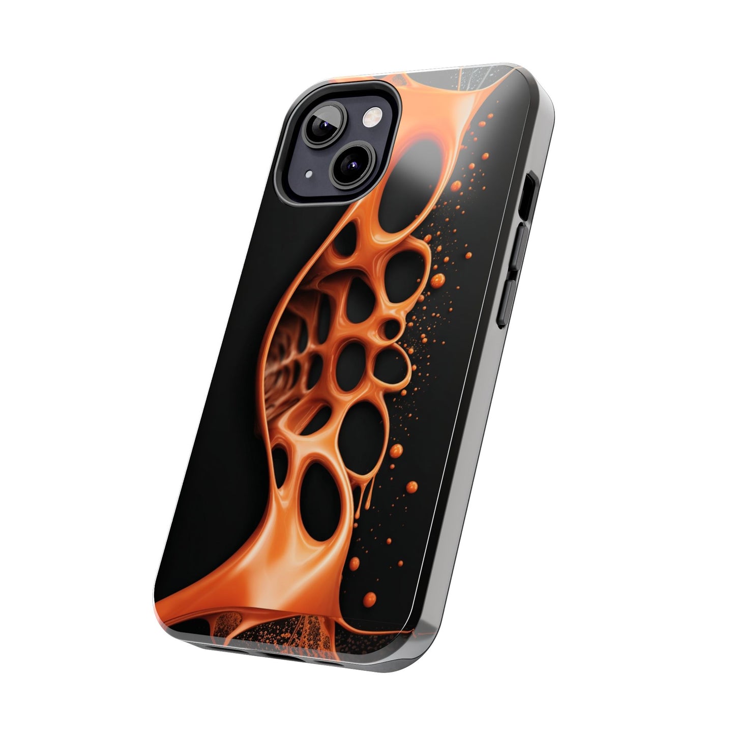 Artistic flow design on protective phone case