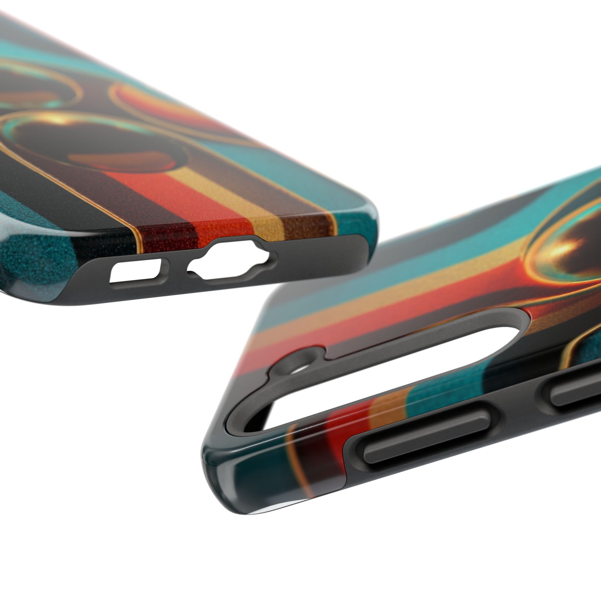 This case captures both the soul of mid-century design and the shine of a high-gloss finish.