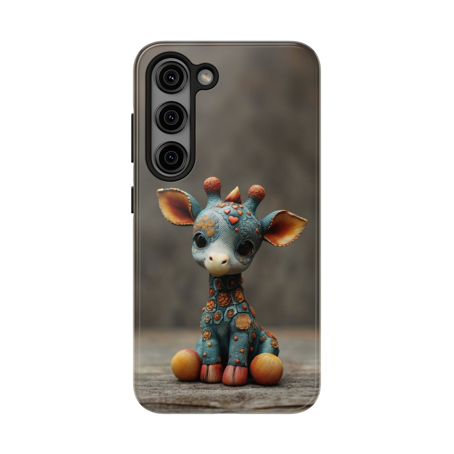 Play-Doh Giraffe – Tough Phone Case with Whimsical 3D Animal Design - Artistic Vision