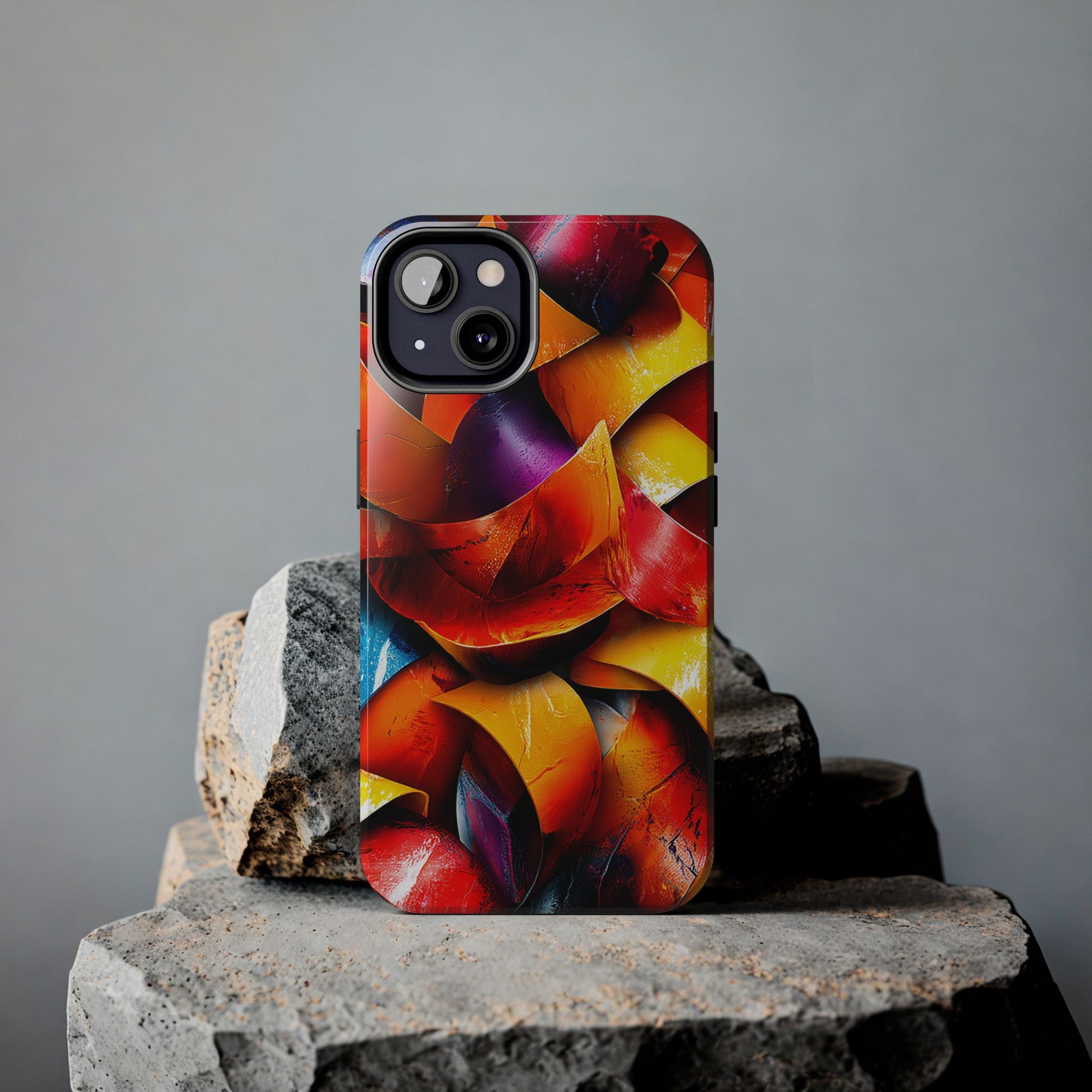 Contemporary abstract ribbon design phone case