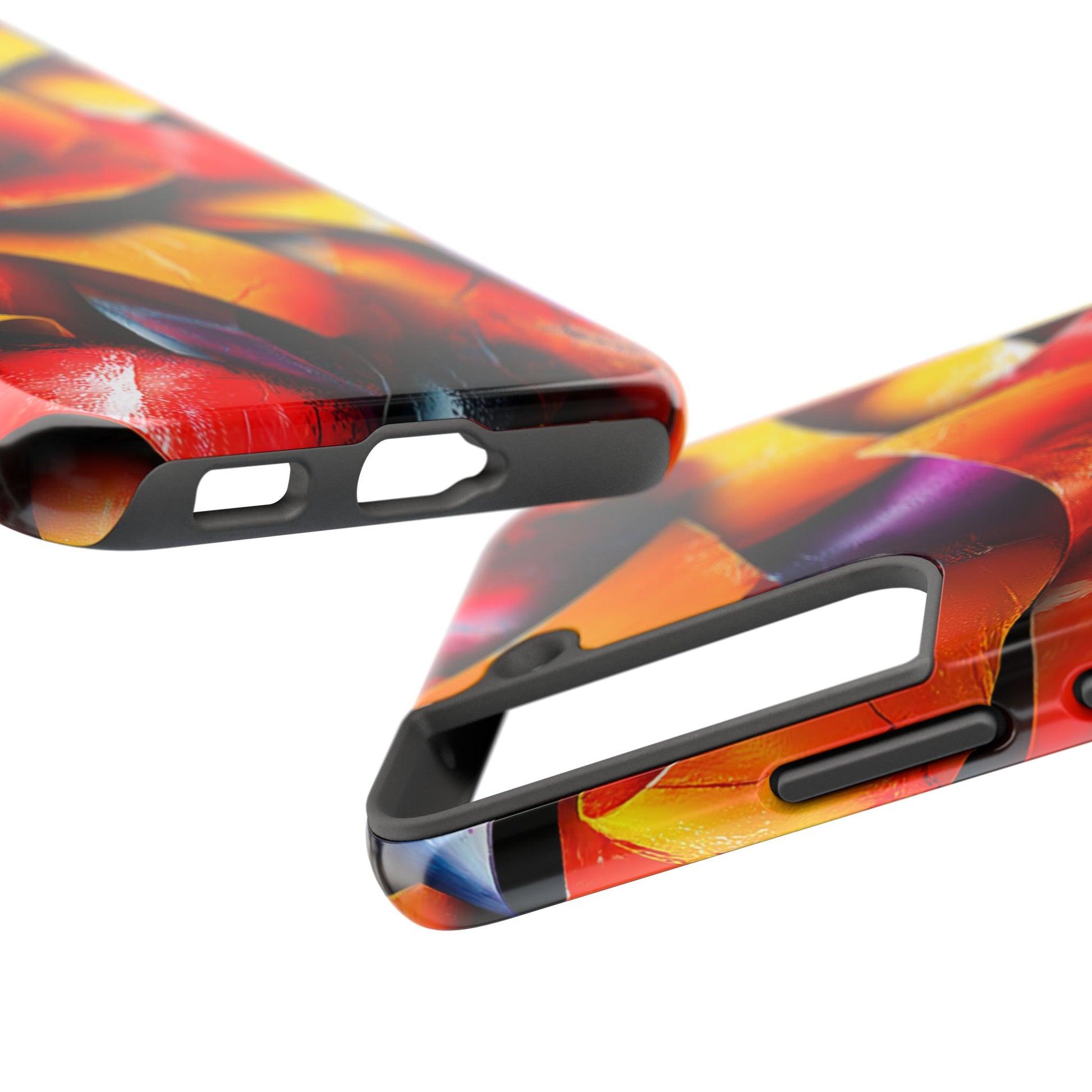 Eye-catching twist and fold pattern phone case