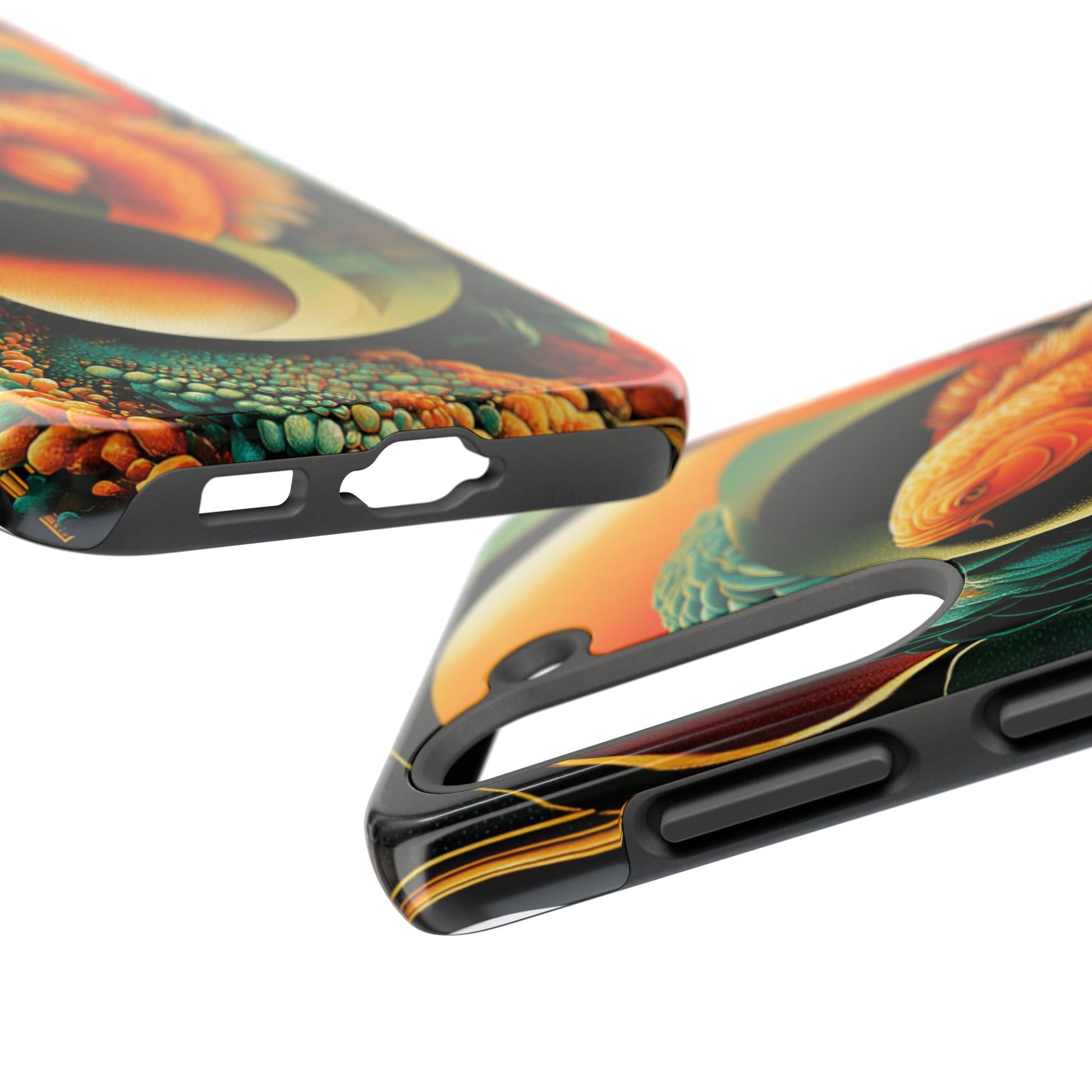 Spiritual koi design phone case with rich symbolism