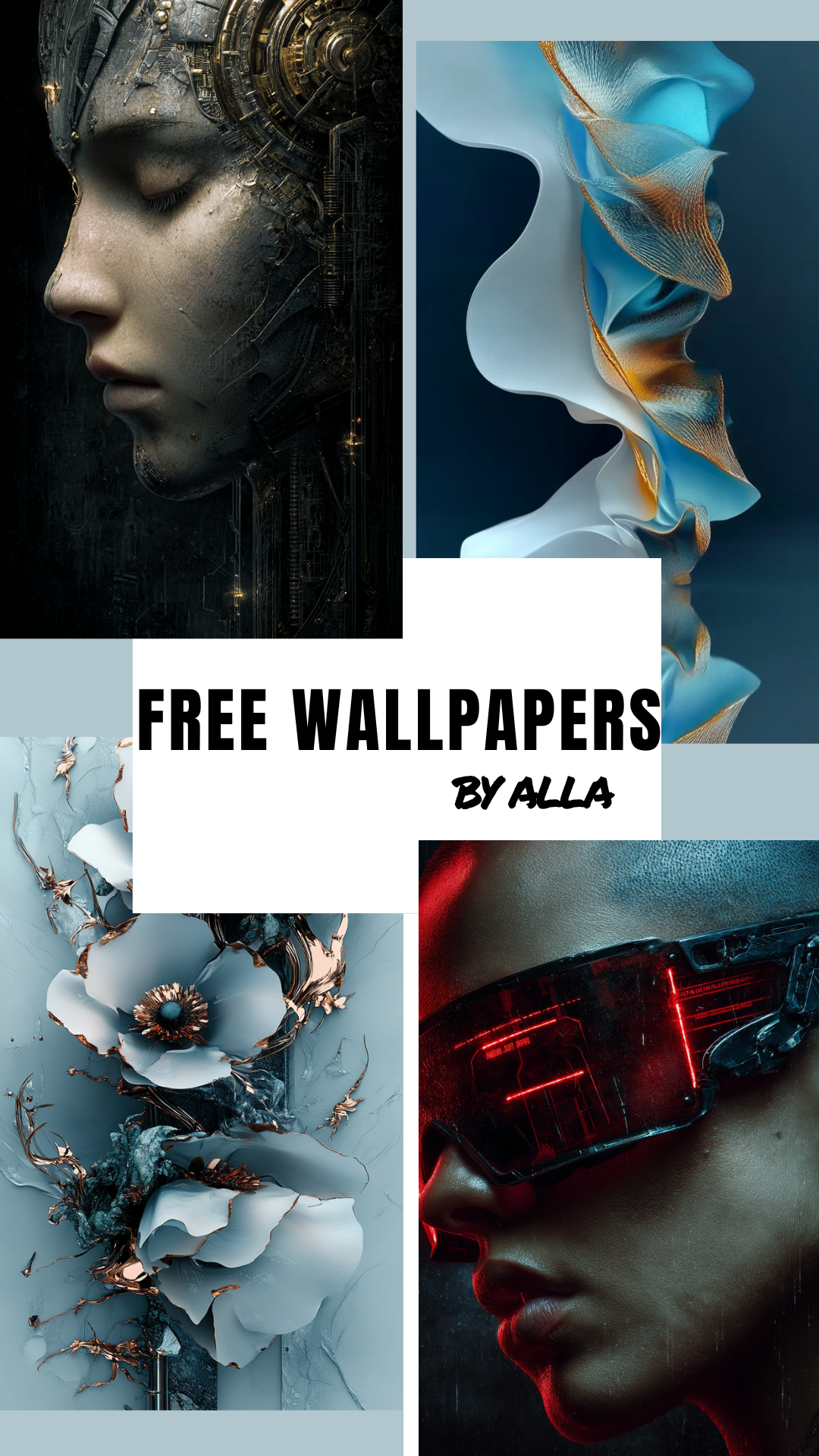 Free phone wallpaper by Alla Artca – original digital artwork in high resolution