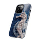 Seahorse Wireframe Phone Case – Elegant Oceanic Tough Case - Artistic Vision