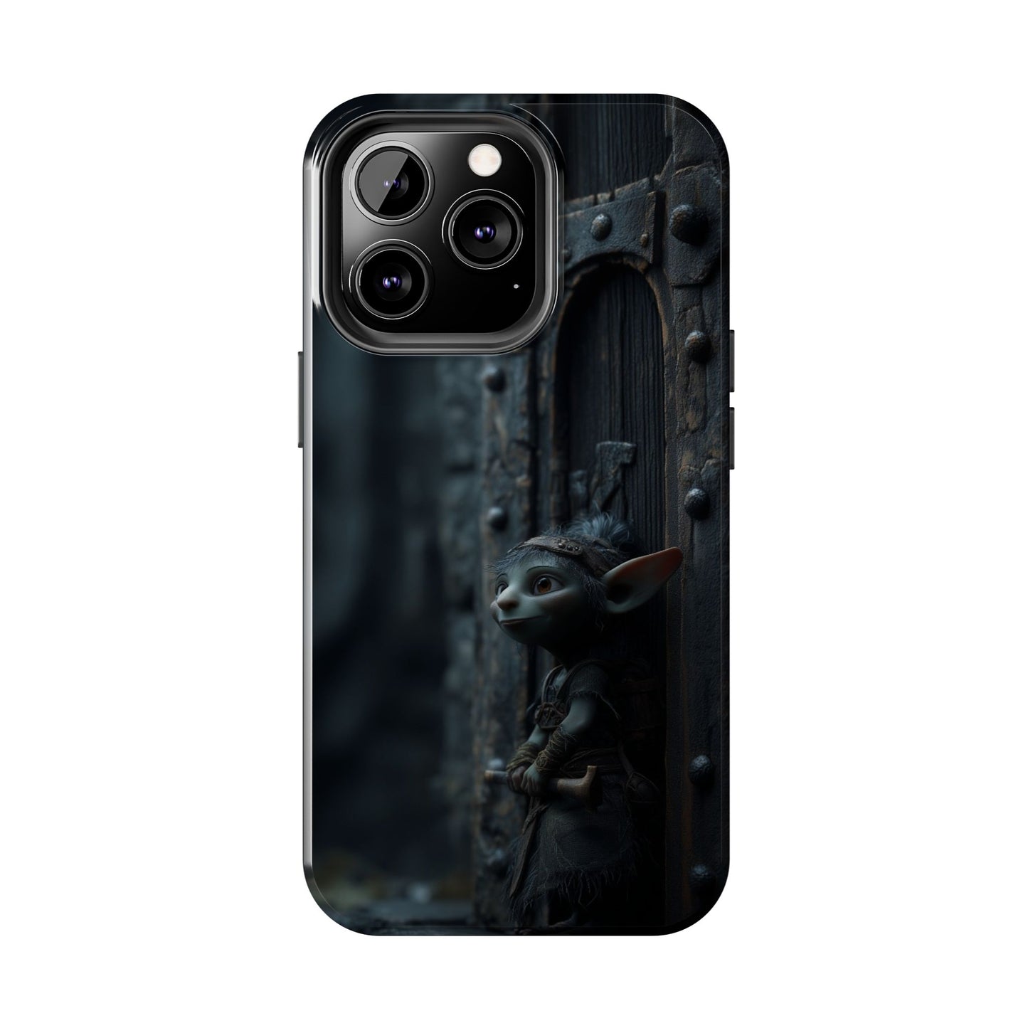 Fantasy Elf Thief Tough Phone Case – Secretive Doorway Design - Artistic Vision