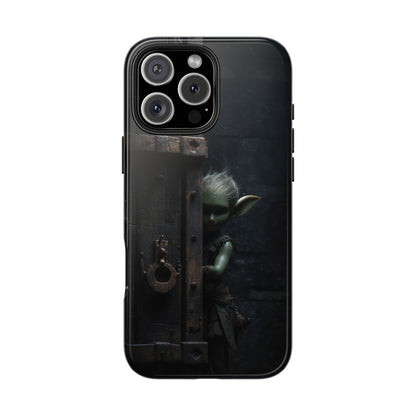 Fantasy Goblin Guard Tough Phone Case – Shadow Gate Design - Artistic Vision