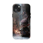 Whimsical Elf Mage Tough Phone Case – Magic Staff Forest Design - Artistic Vision