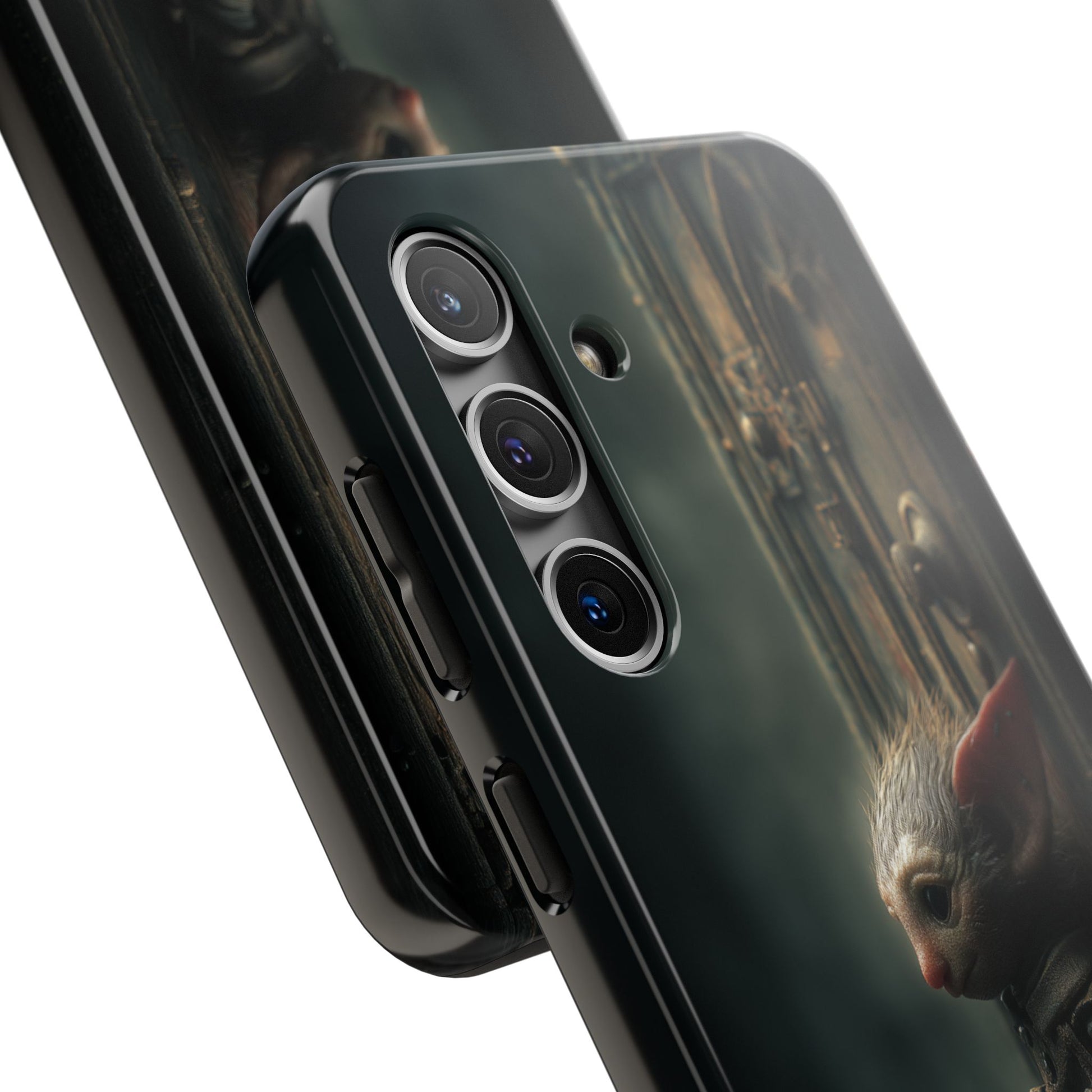 Fantasy Woodland Goblin Tough Phone Case – Lone Gatekeeper Design - Artistic Vision