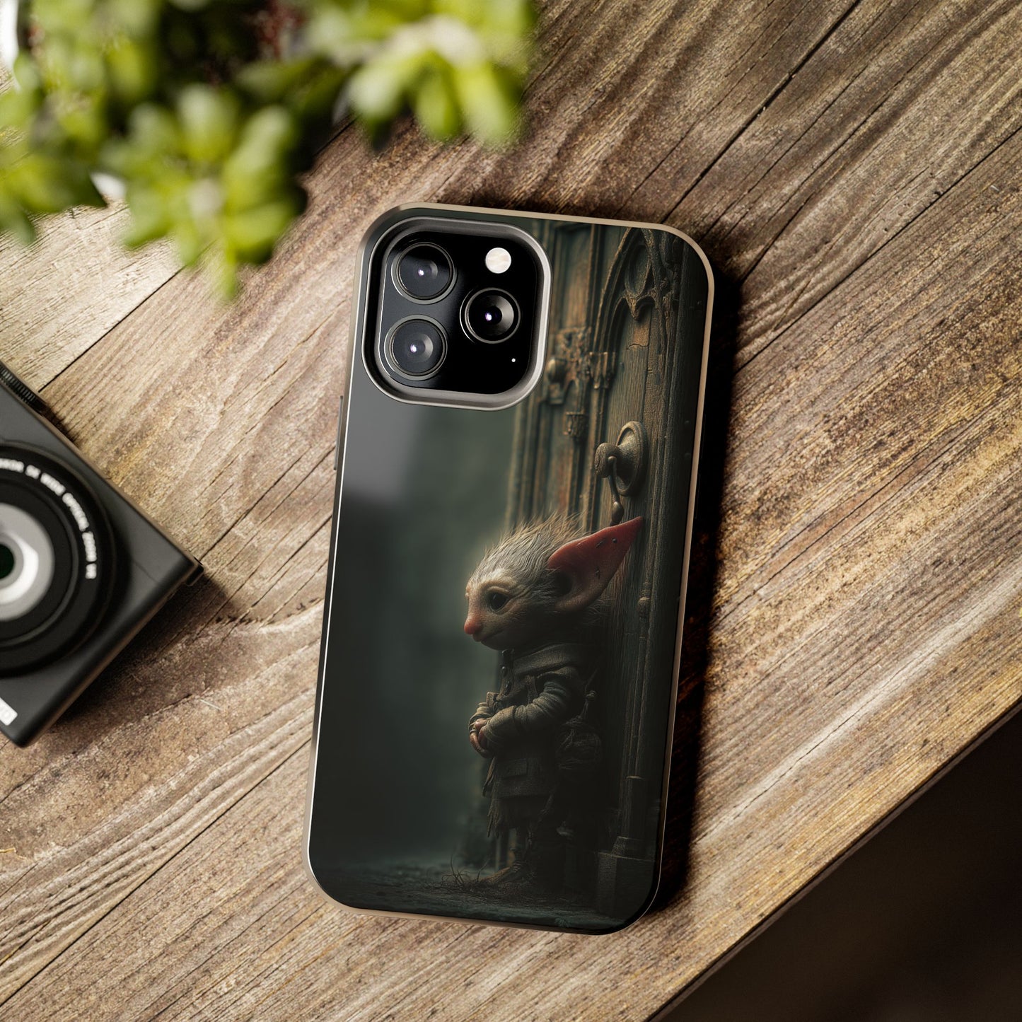 Fantasy Woodland Goblin Tough Phone Case – Lone Gatekeeper Design - Artistic Vision