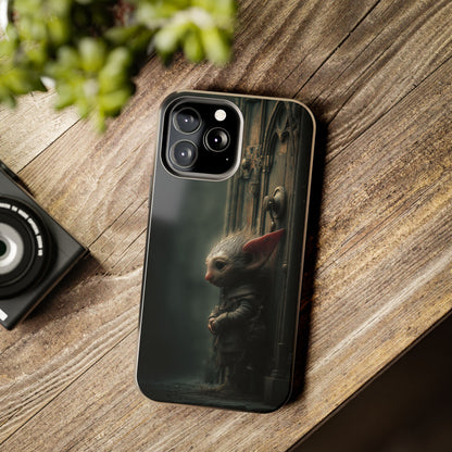 Fantasy Woodland Goblin Tough Phone Case – Lone Gatekeeper Design - Artistic Vision