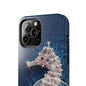 Seahorse Wireframe Phone Case – Elegant Oceanic Tough Case - Artistic Vision