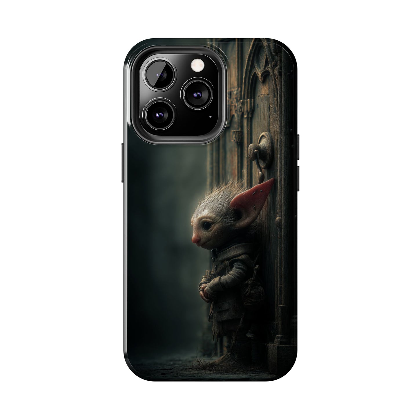 Fantasy Woodland Goblin Tough Phone Case – Lone Gatekeeper Design - Artistic Vision