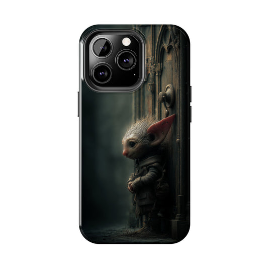 Fantasy Woodland Goblin Tough Phone Case – Lone Gatekeeper Design - Artistic Vision