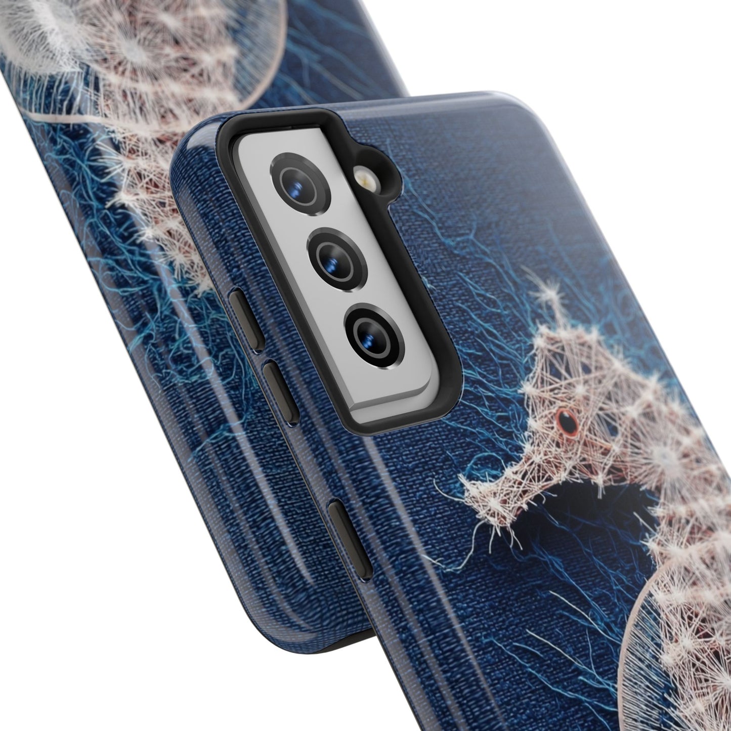 Seahorse Wireframe Phone Case – Elegant Oceanic Tough Case - Artistic Vision