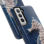 Seahorse Wireframe Phone Case – Elegant Oceanic Tough Case - Artistic Vision
