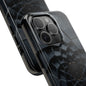 Fracture Core Tough Phone Case – Abstract Black Stone Mosaic with Central Core - Artistic Vision