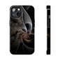 Abstract spiral phone case with rocky textures
