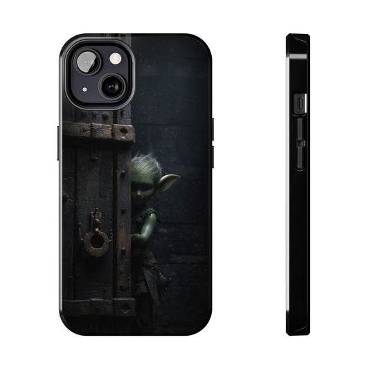 Fantasy Goblin Guard Tough Phone Case – Shadow Gate Design - Artistic Vision