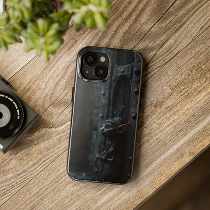 Fantasy Elf Thief Tough Phone Case – Secretive Doorway Design - Artistic Vision