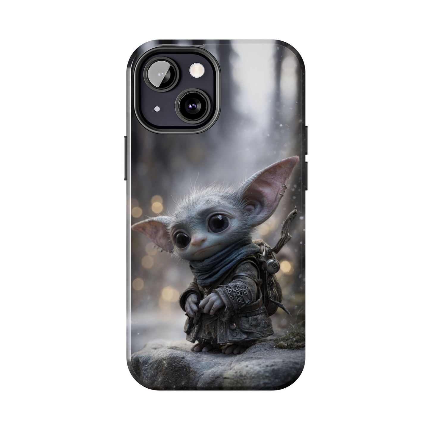 Cute Goblin Tough Phone Case – Winter Forest Design - Artistic Vision