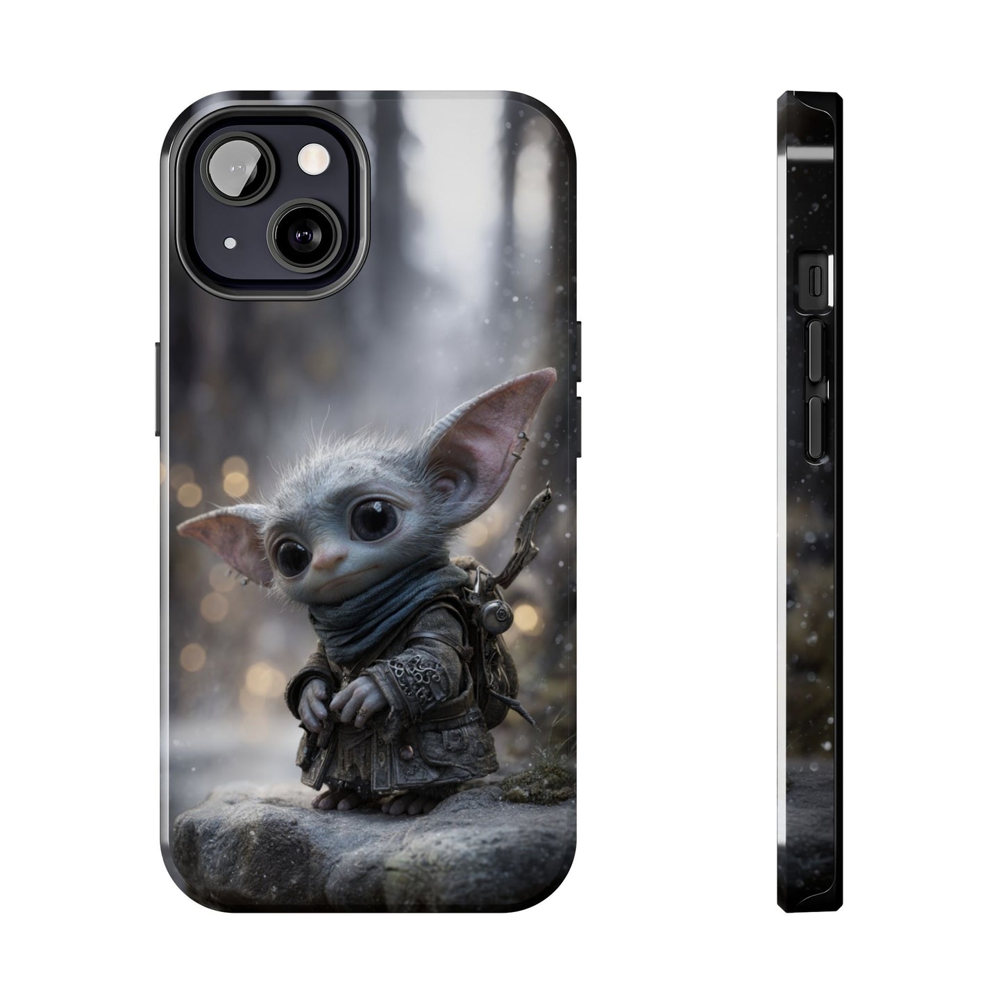 Cute Goblin Tough Phone Case – Winter Forest Design - Artistic Vision
