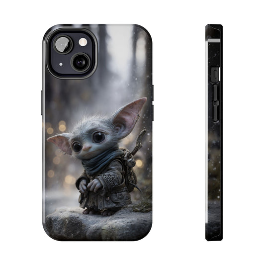 Cute Goblin Tough Phone Case – Winter Forest Design - Artistic Vision