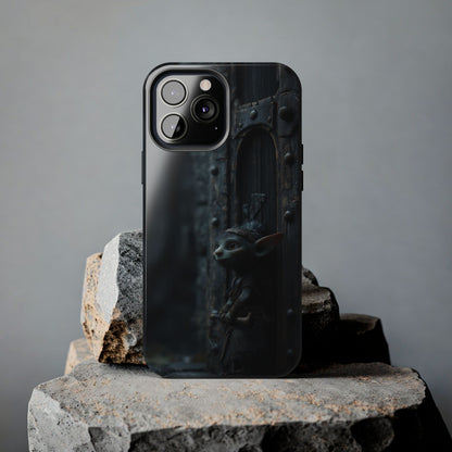 Fantasy Elf Thief Tough Phone Case – Secretive Doorway Design - Artistic Vision