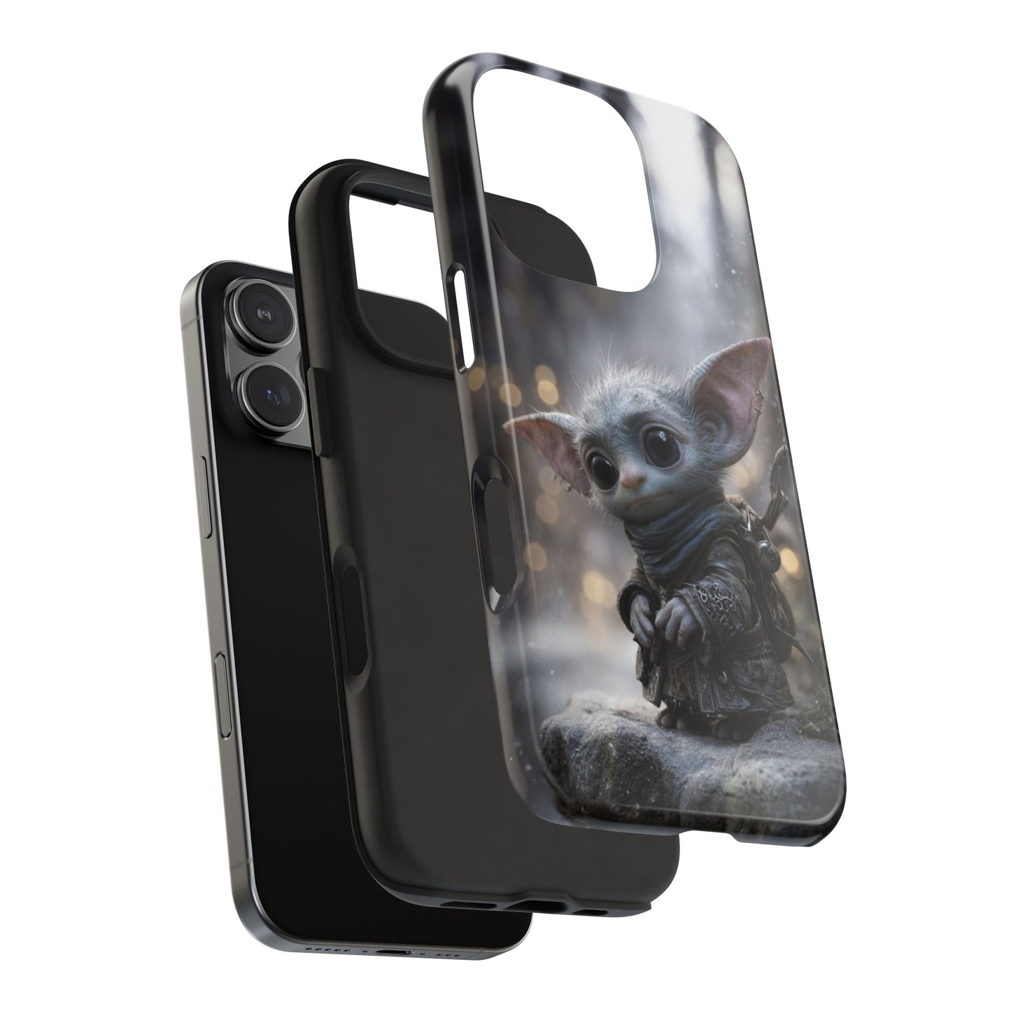 Cute Goblin Tough Phone Case – Winter Forest Design - Artistic Vision