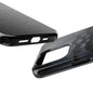 Fracture Core Tough Phone Case – Abstract Black Stone Mosaic with Central Core - Artistic Vision