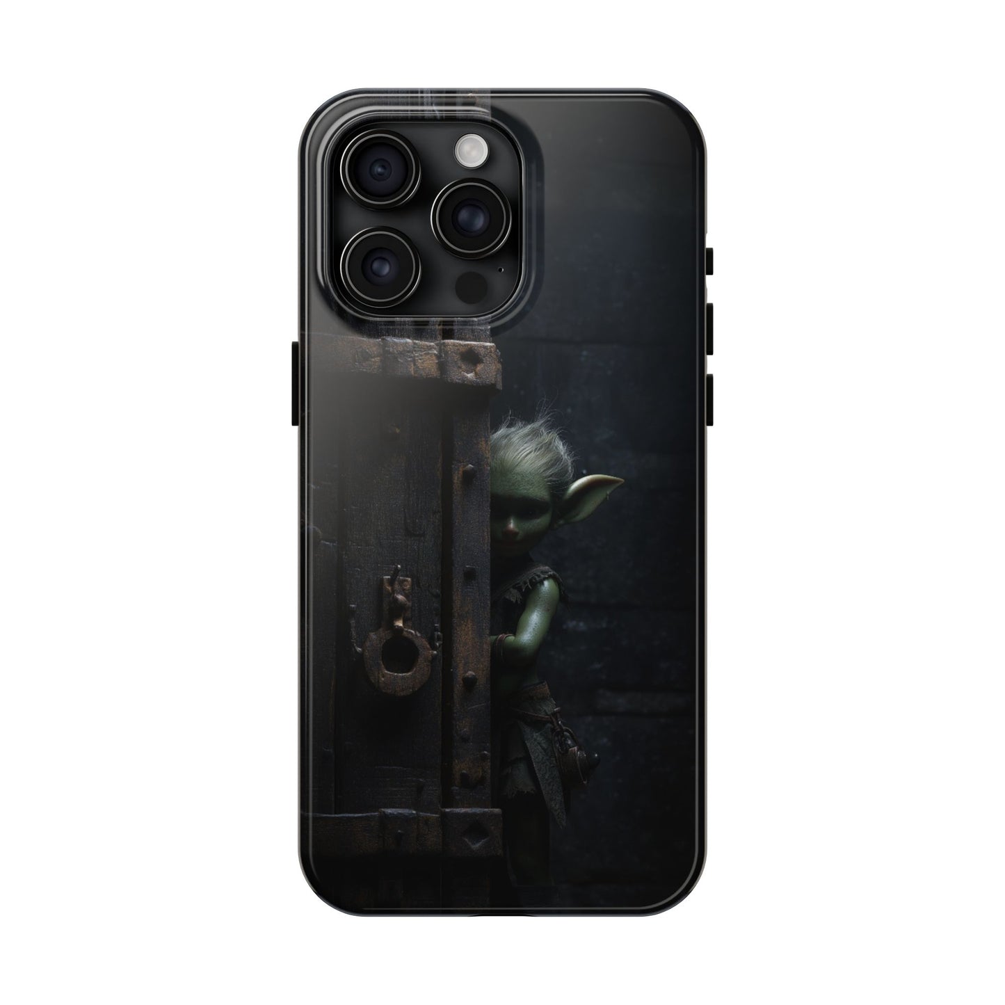 Fantasy Goblin Guard Tough Phone Case – Shadow Gate Design - Artistic Vision