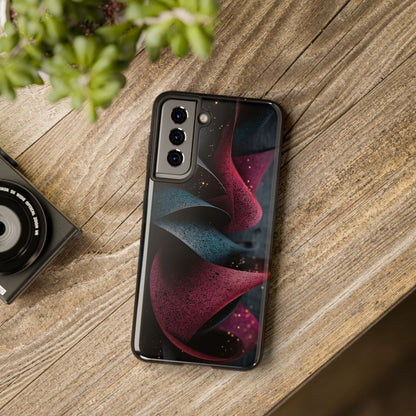 Glossy highlights accentuate the deep textures and layered dimensionality of the phone case design.