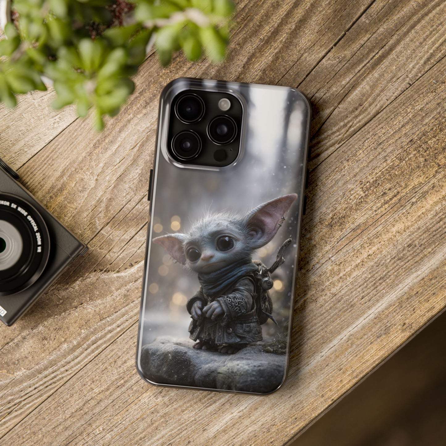 Cute Goblin Tough Phone Case – Winter Forest Design - Artistic Vision