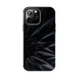 Silk Nebula Tough Phone Case – Black Fabric Galaxy Texture - Artistic Vision