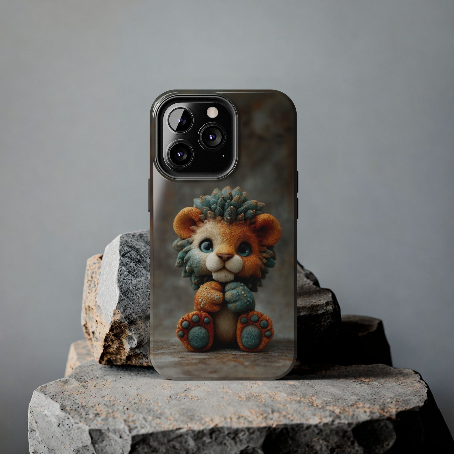 Play-Doh Lion – Tough Phone Case with 3D Clay Cub Design - Artistic Vision