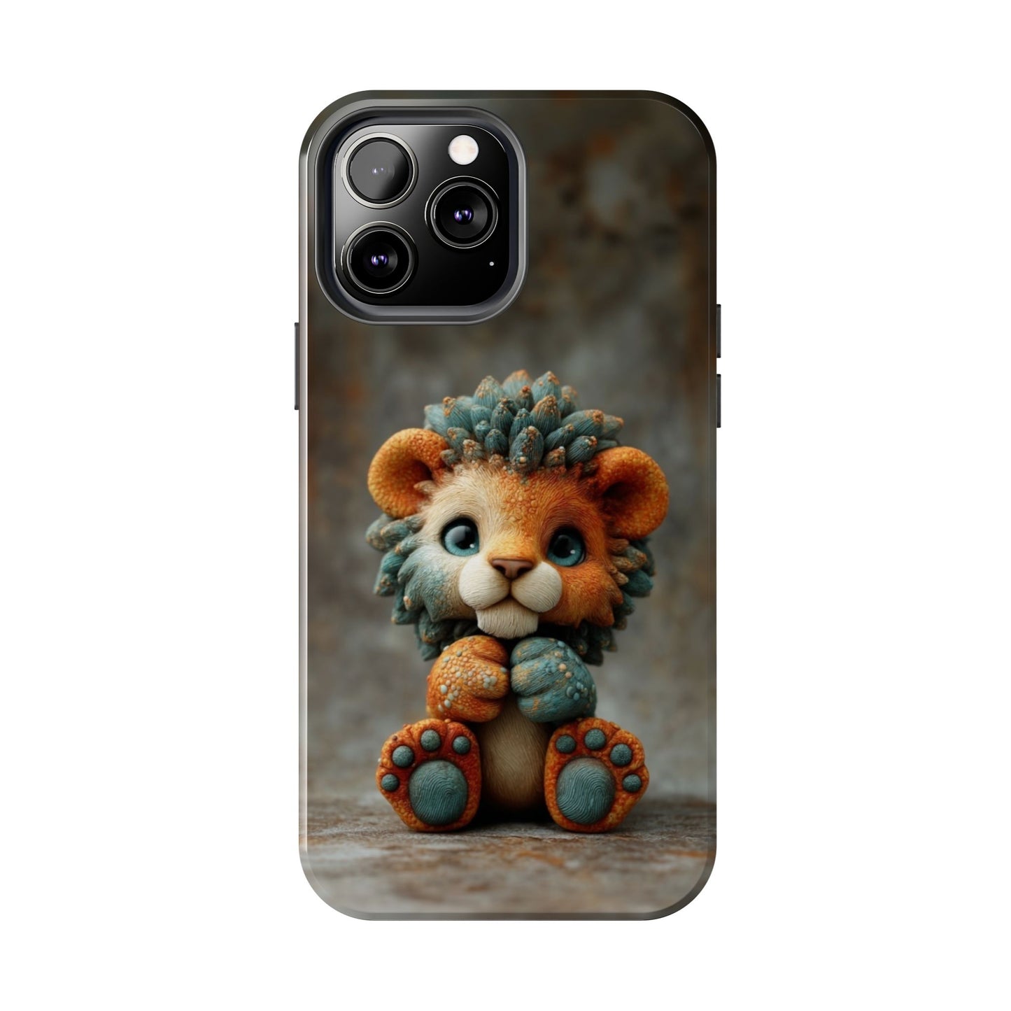 Play-Doh Lion – Tough Phone Case with 3D Clay Cub Design - Artistic Vision