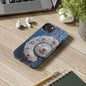 Nautilus Shell Wireframe Phone Case – Marine Spiral Tough Case - Artistic Vision