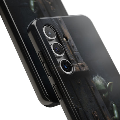 Fantasy Goblin Guard Tough Phone Case – Shadow Gate Design - Artistic Vision