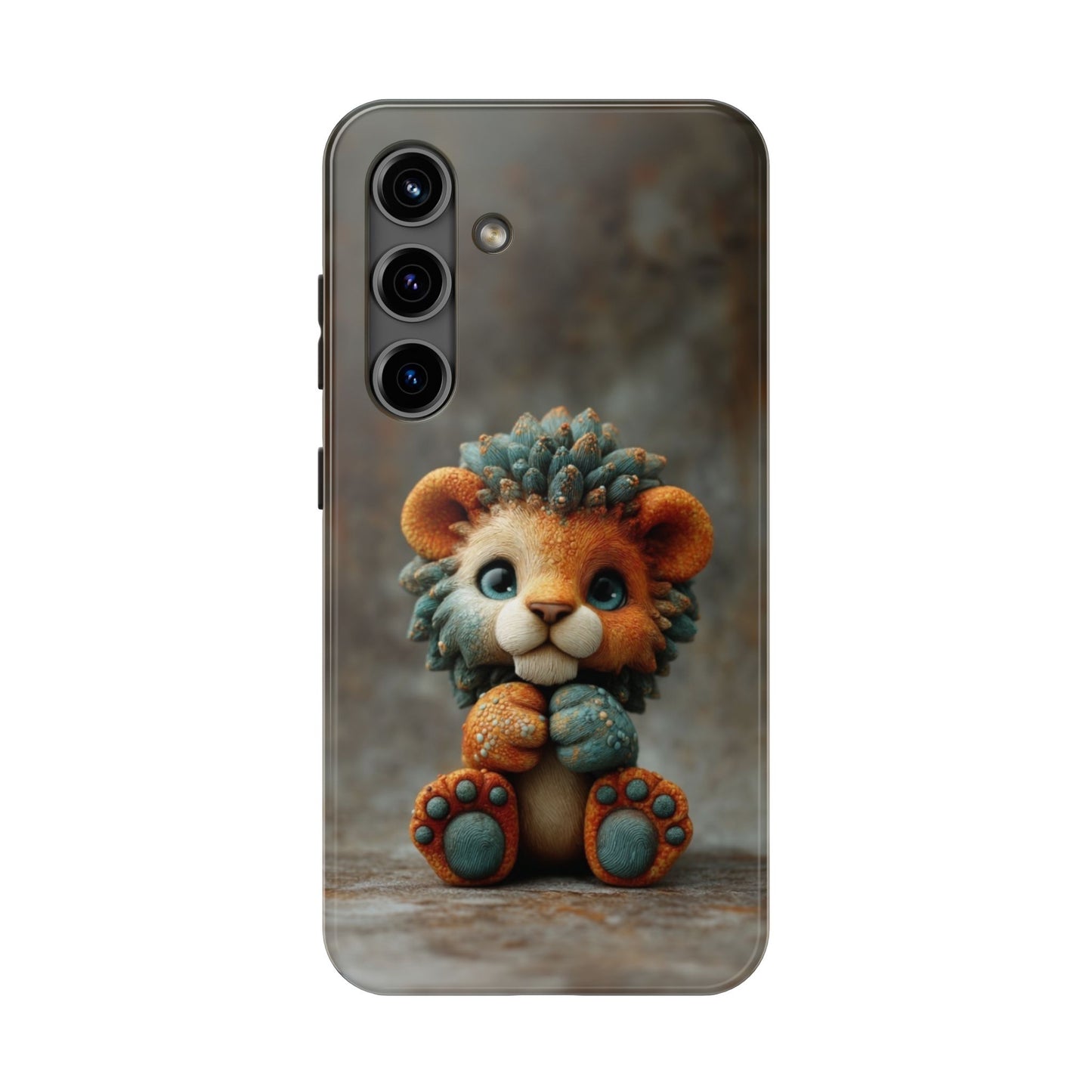 Play-Doh Lion – Tough Phone Case with 3D Clay Cub Design - Artistic Vision