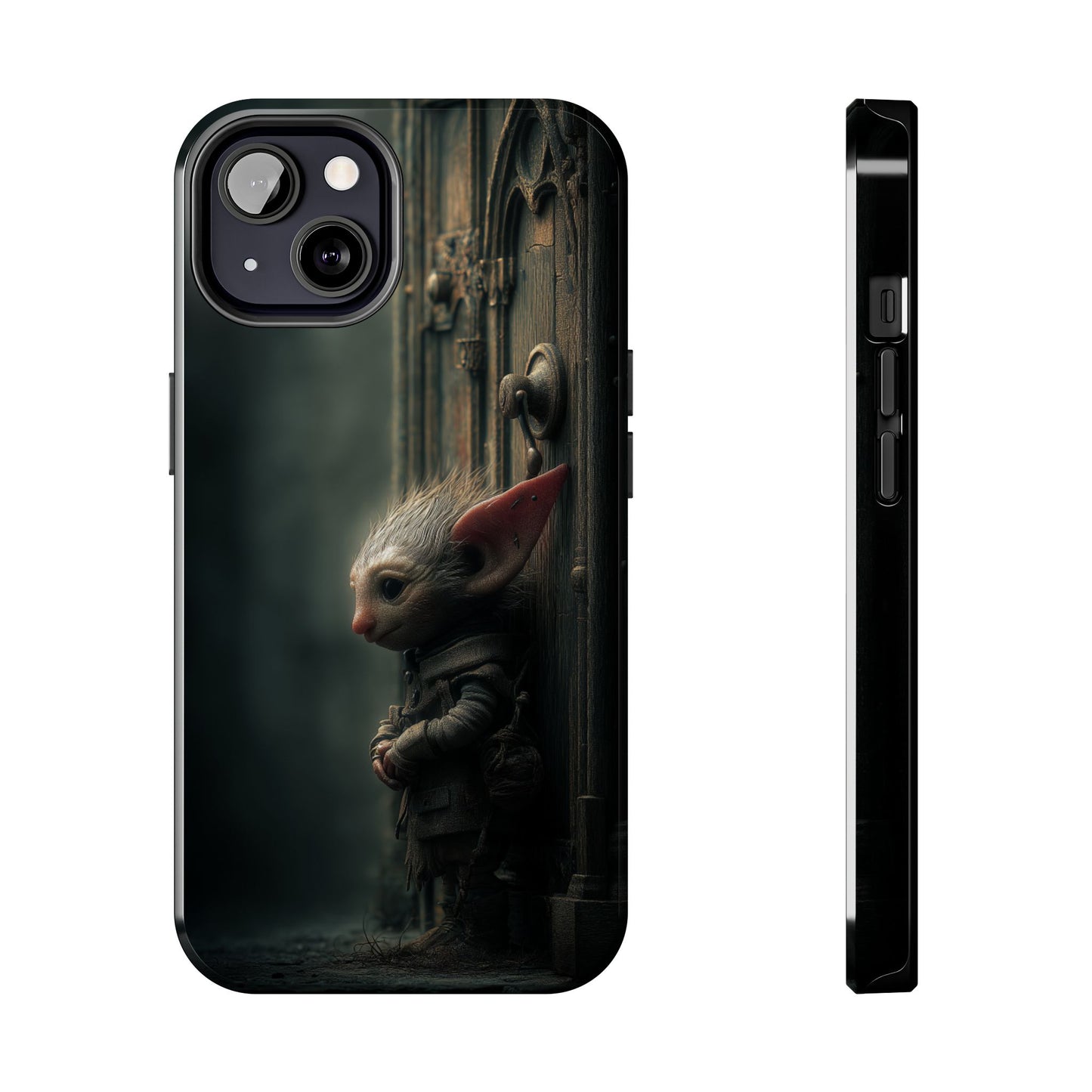 Fantasy Woodland Goblin Tough Phone Case – Lone Gatekeeper Design - Artistic Vision