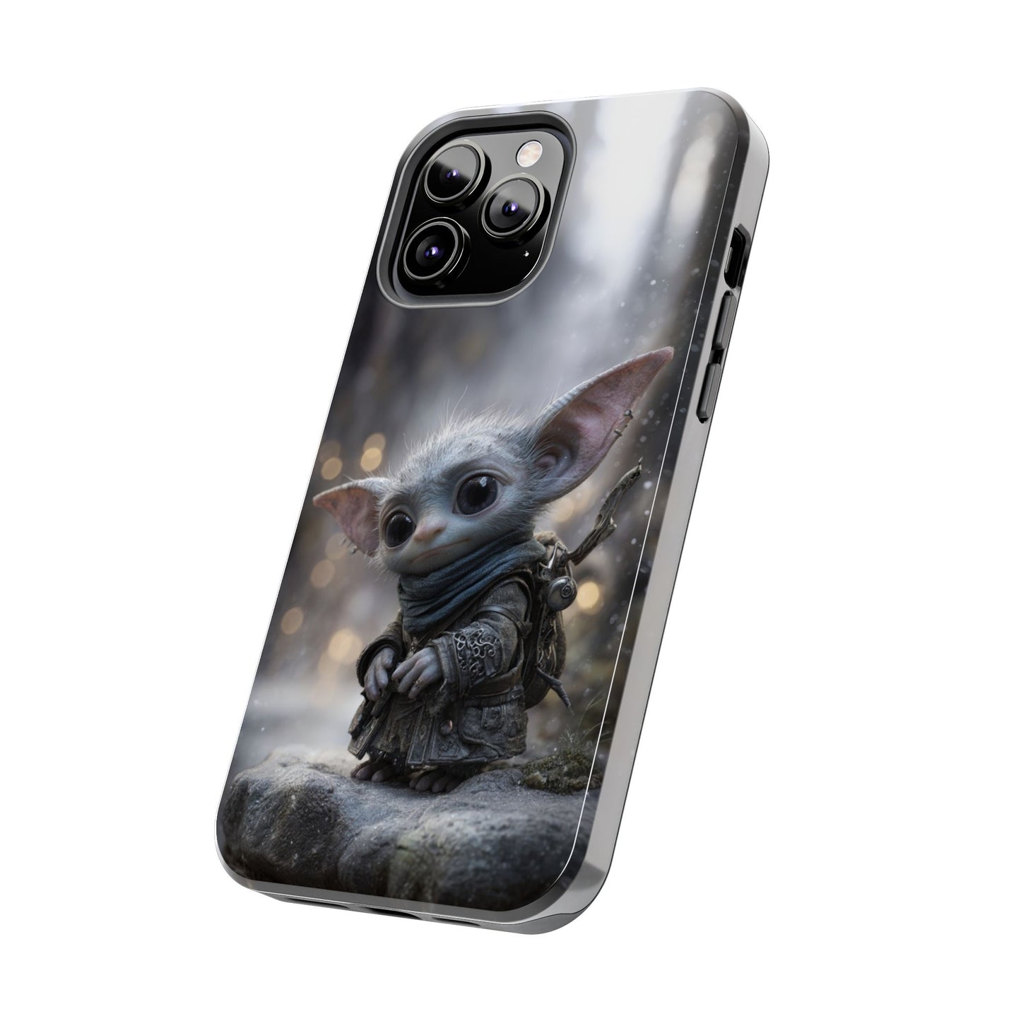 Cute Goblin Tough Phone Case – Winter Forest Design - Artistic Vision