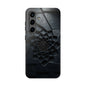 Fracture Core Tough Phone Case – Abstract Black Stone Mosaic with Central Core - Artistic Vision