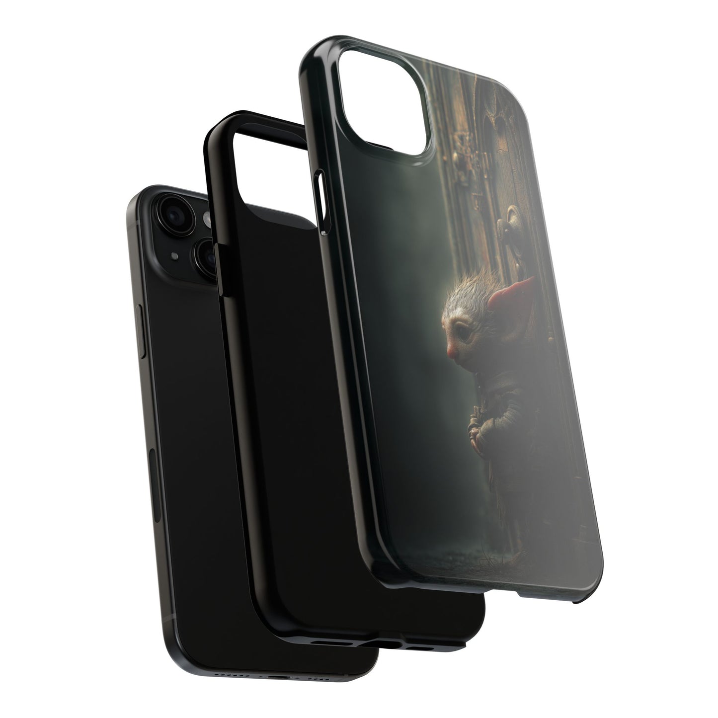 Fantasy Woodland Goblin Tough Phone Case – Lone Gatekeeper Design - Artistic Vision